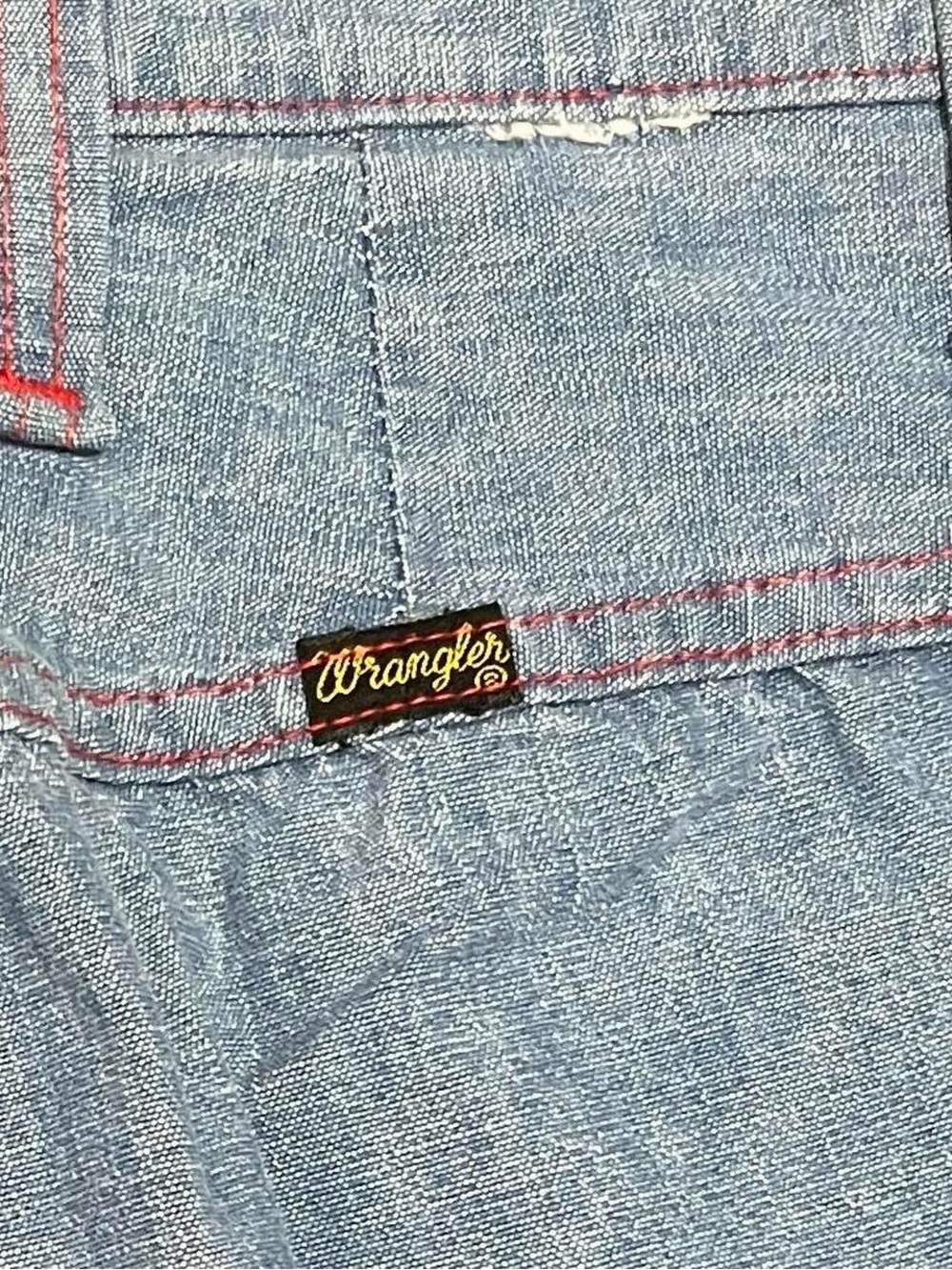 Vintage 70s Wrangler Light Wash Retro Flare Bell Bottoms High Waist Size 27 x 29 - Picture 6 of 9